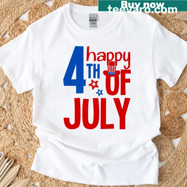 Patriotic t-shirt celebrating the 4th of July
