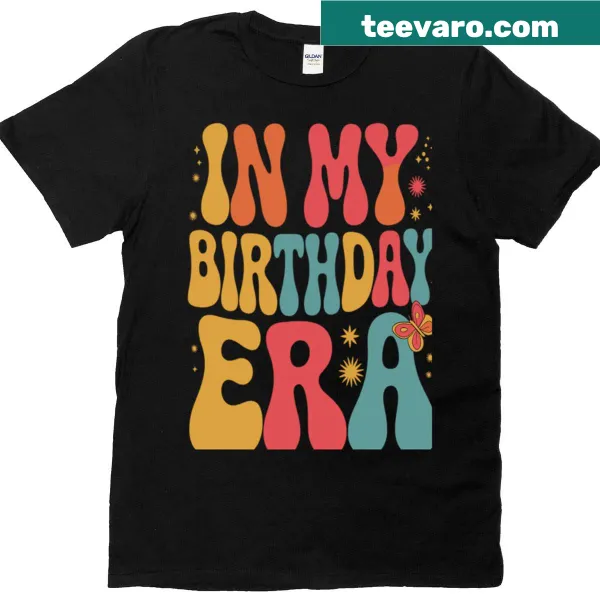 Fun birthday-themed T-shirt with celebratory text