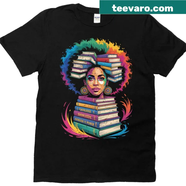 Empowering Juneteenth t-shirt with 'Educated Melanin Queen' text