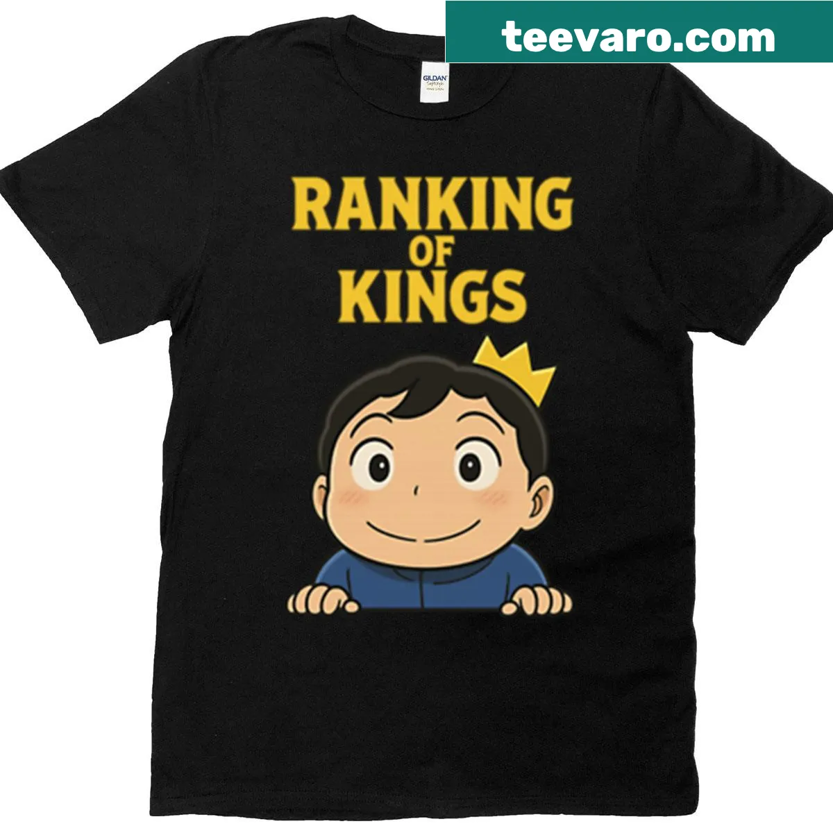 Playful kid t-shirt with the phrase King Me — on a men's t-shirt