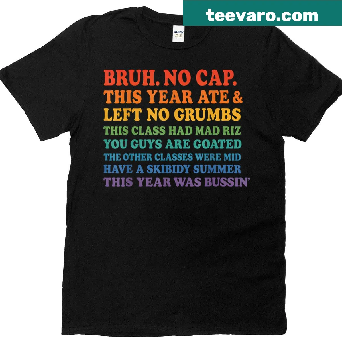 Playful T-shirt for the last day of school with humorous text — on a men's t-shirt