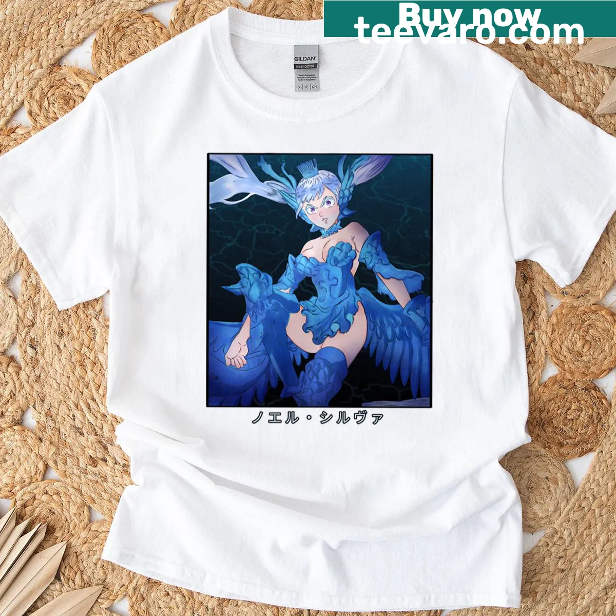 Whimsical graphic tee featuring a magical lady illustration — on a men's t-shirt