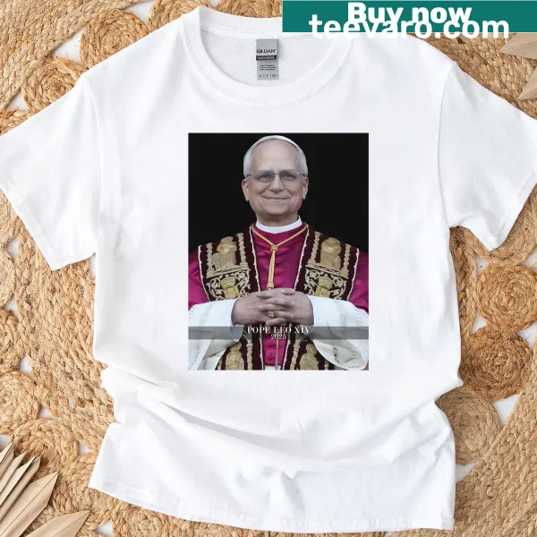 T-shirt celebrating Pope Leo XIV and future church leadership