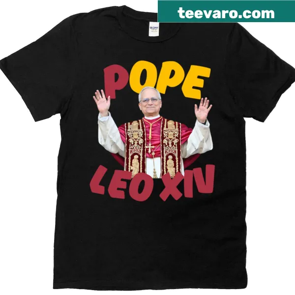 T-shirt featuring Pope Leo XIV design for religious expression