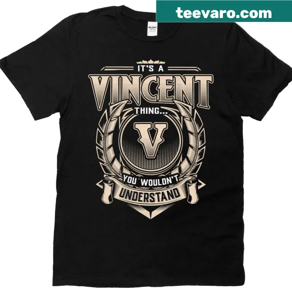 Personalized t-shirt for Vincents with message on the back
