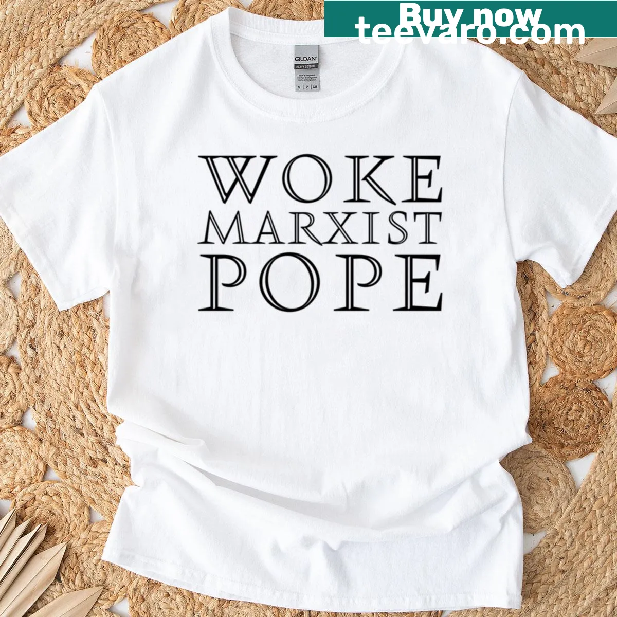 Woman Handcuffed T-shirt with edgy illustration — on a men's t-shirt