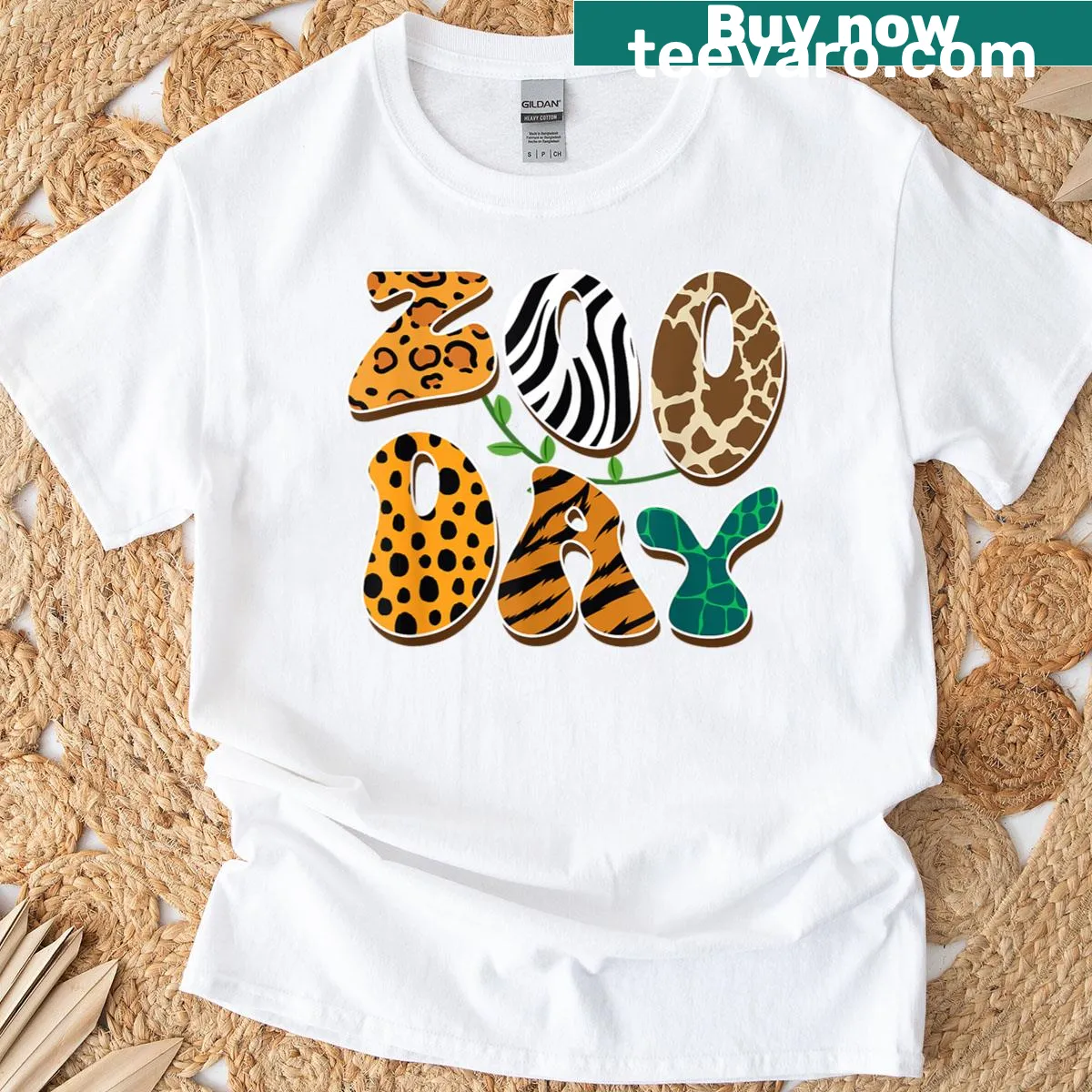 Family matching T-shirts with safari squad design for zoo day — on a men's t-shirt