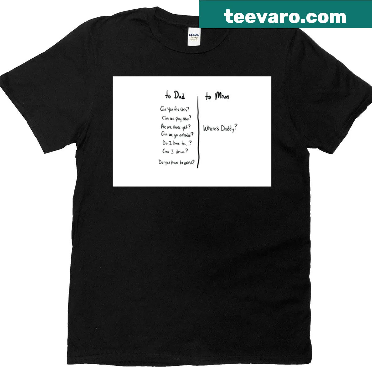T-shirt celebrating dad with text 'All The Cool Stuff Dad Does' — on a men's t-shirt