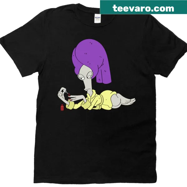 Graphic illustration of Roger from American Dad