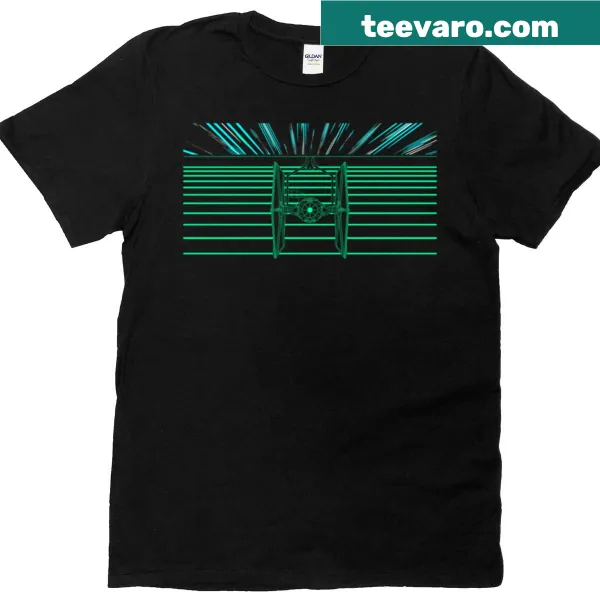 Graphic tee depicting the heist theme from the Andor series
