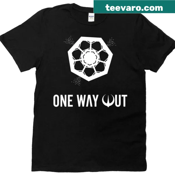 T-shirt featuring 'One Waay Out' design from 'Andor' series