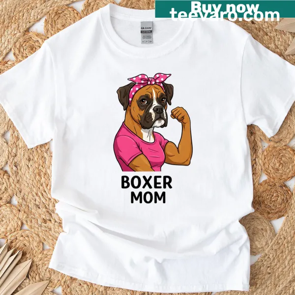 Funny dog mom oversized t-shirt with playful text