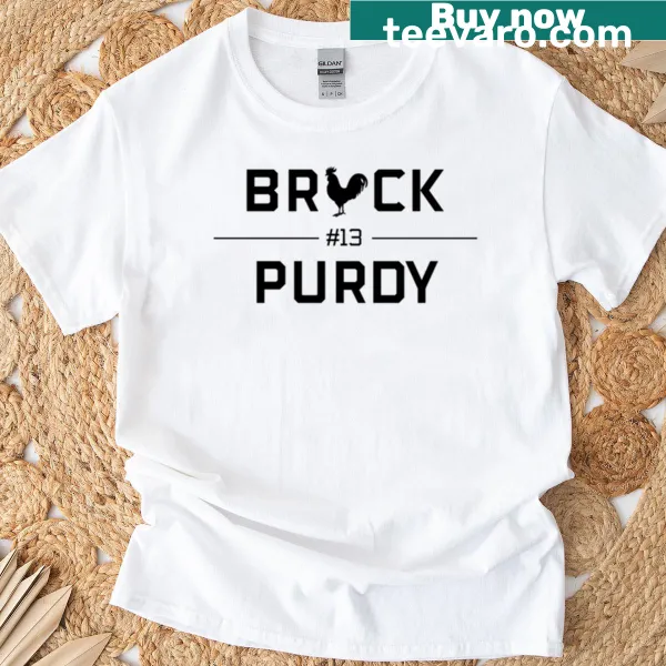 T-shirt featuring Brock Purdy's name and number 13