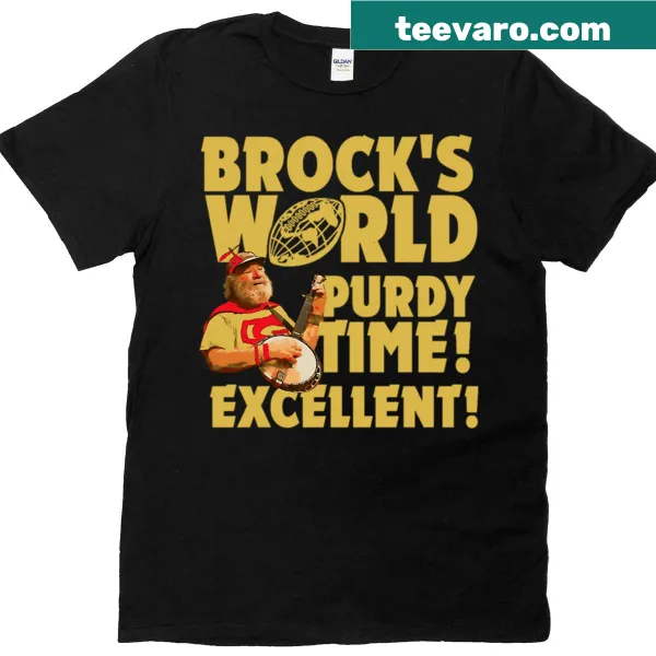 Creative graphic T-shirt featuring Brock Purdy