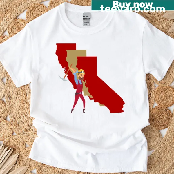 Graphic t-shirt honoring California 49ers football team