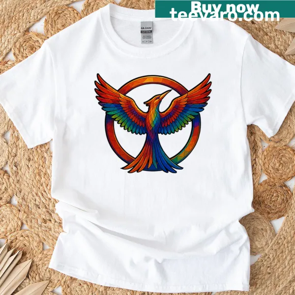 Catching Fire logo printed on a classic T-shirt