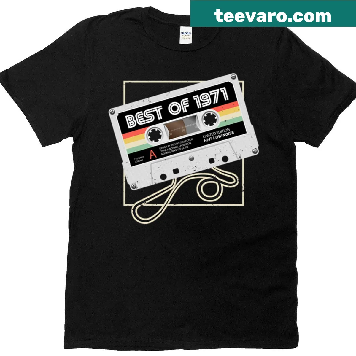 Celebratory shirt for men turning 49, featuring '49 Best Of November 1971' — on a men's t-shirt