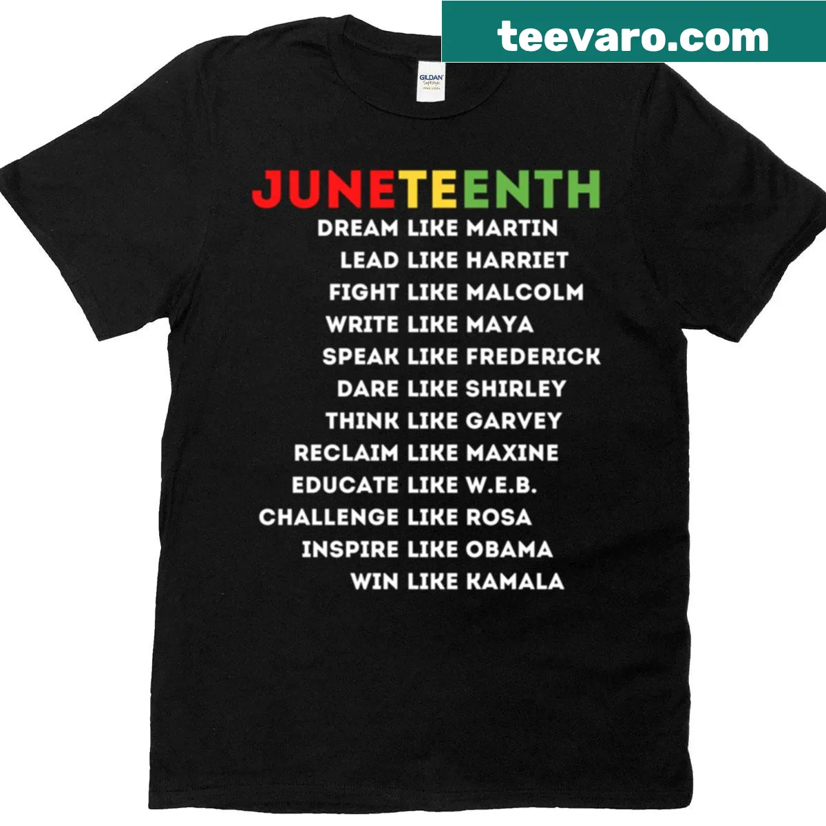 T-shirt commemorating Juneteenth Day 2021 with a thoughtful design — on a men's t-shirt