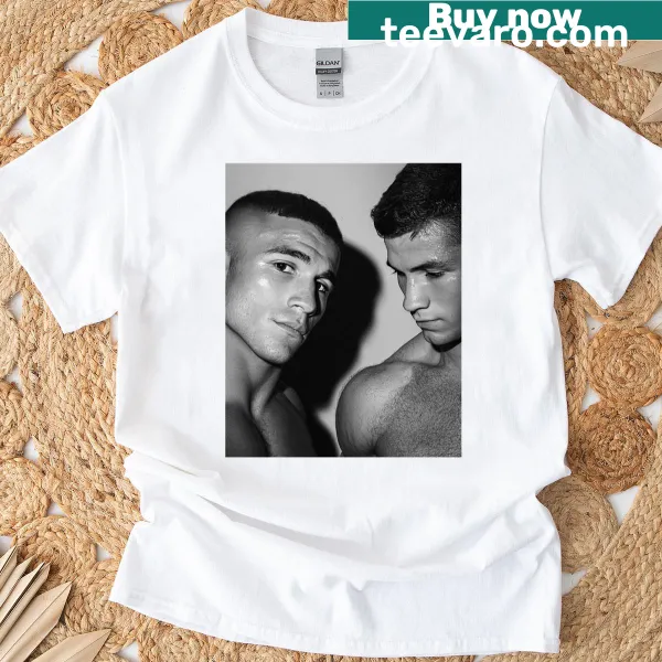 Graphic T-shirt featuring a portrait of a Latino athlete
