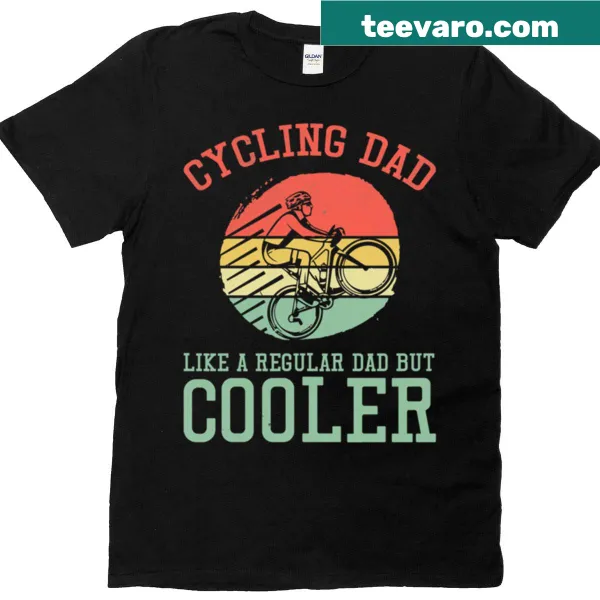Funny vintage T-shirt for cycling dads with humorous text