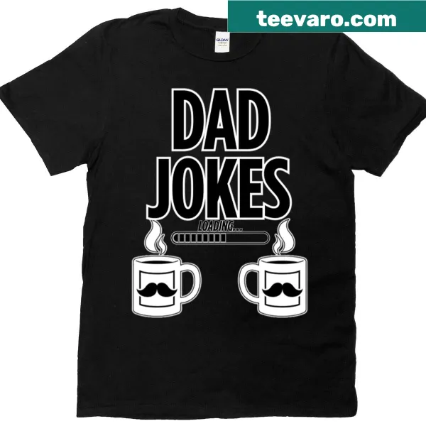 T-shirt with 'Dad Joke Loading 2025' humorous text