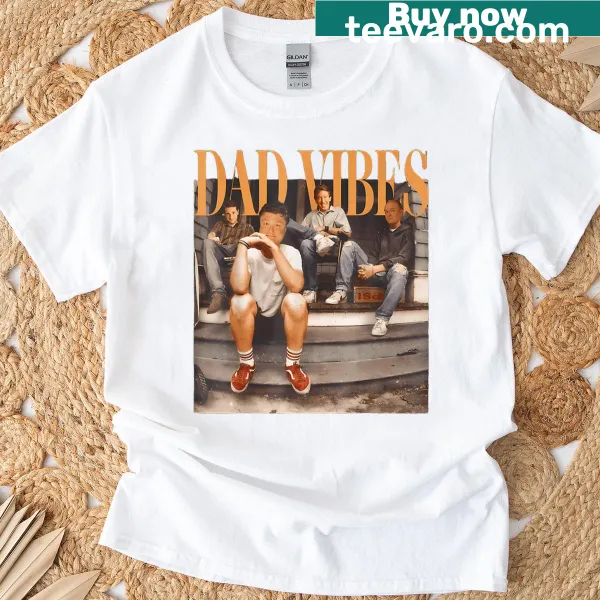 Dad-themed T-shirt with 'Dad Vibes' graphic