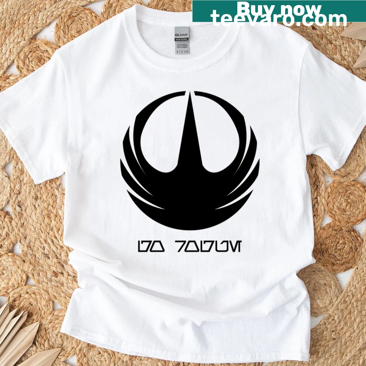 Playful Go Royue T-shirt with engaging typography design — on a men's t-shirt