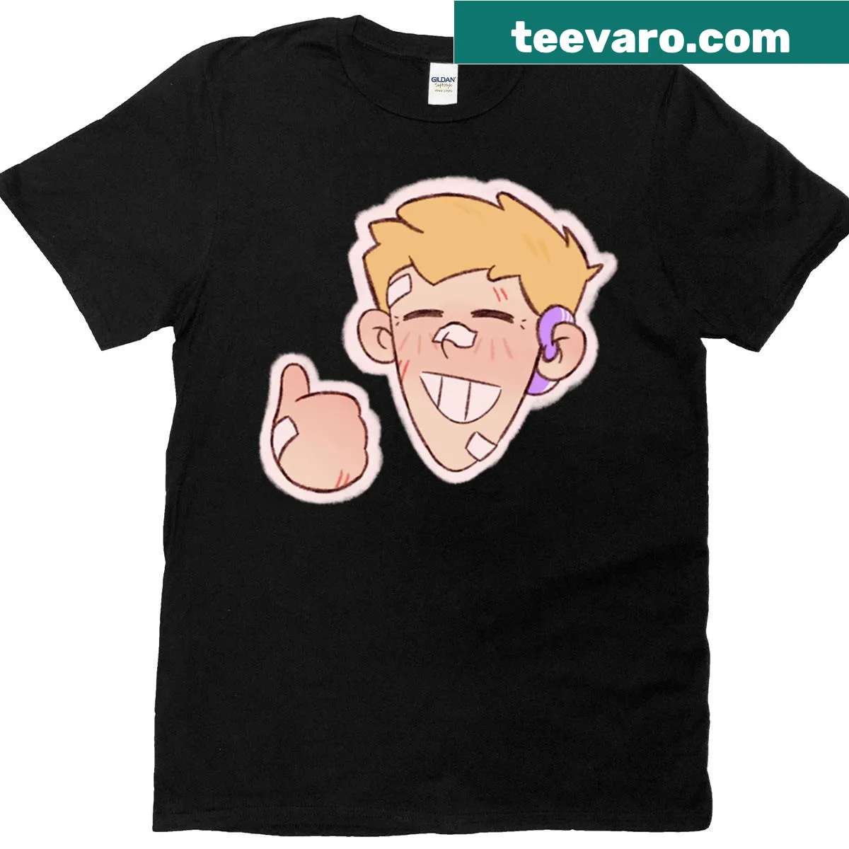 Oversized tee featuring a fun graphic of a hawk character — on a men's t-shirt