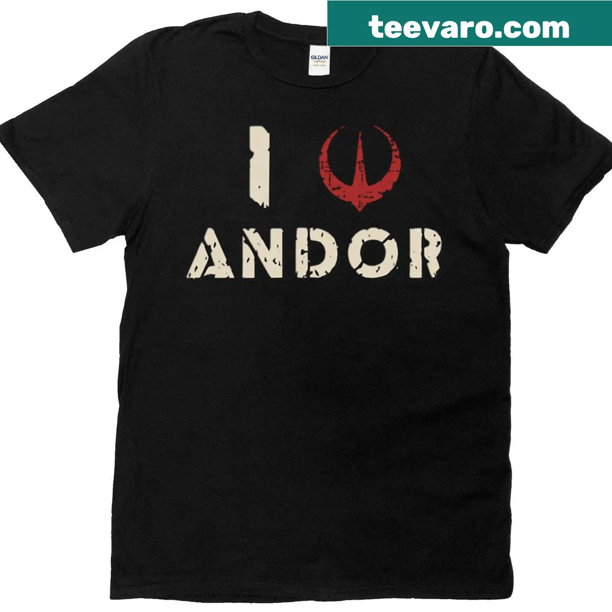 T-shirt expressing love for the Andor series — on a men's t-shirt
