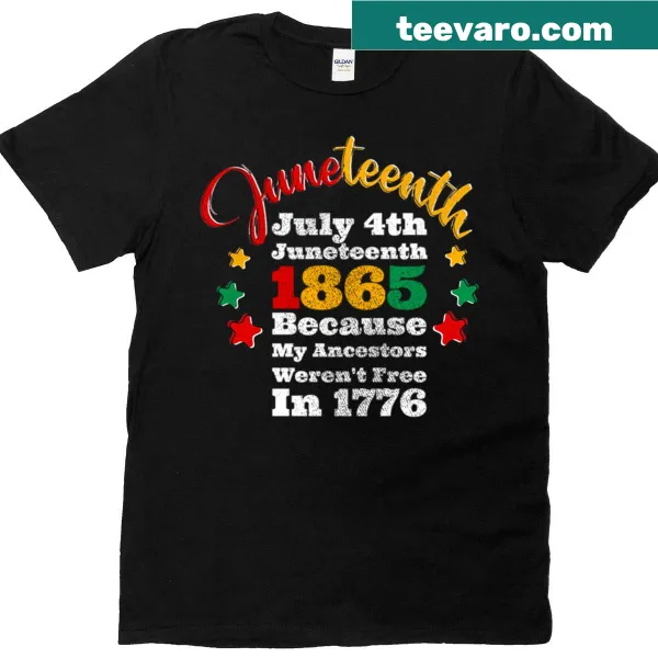 T-shirt with text highlighting historical freedom struggles