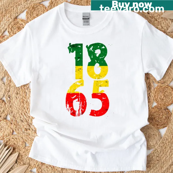 Juneteenth 1865 grunge t-shirt with vintage design