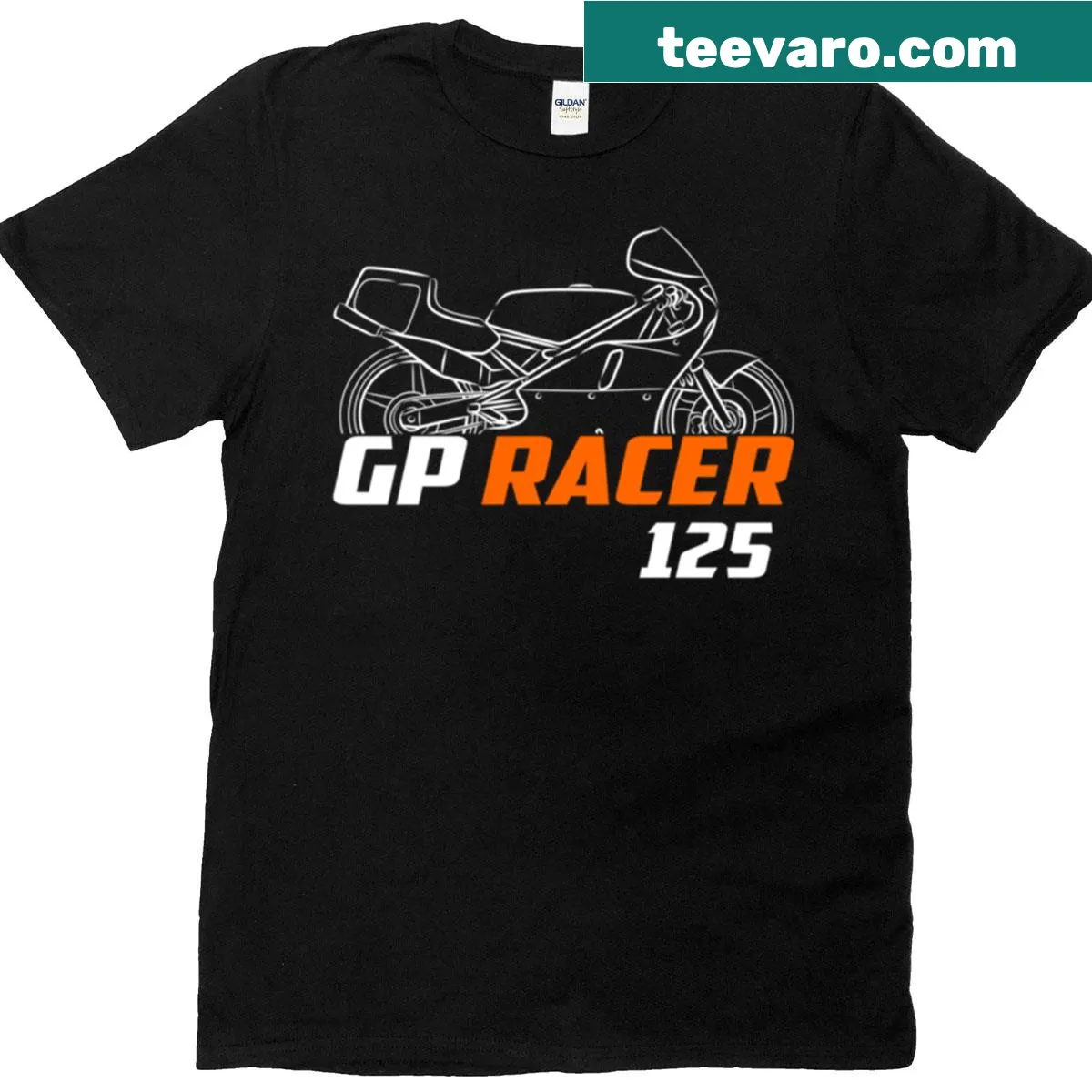 Laverda 125 GP Racer motorcycle t-shirt for bikers — on a men's t-shirt
