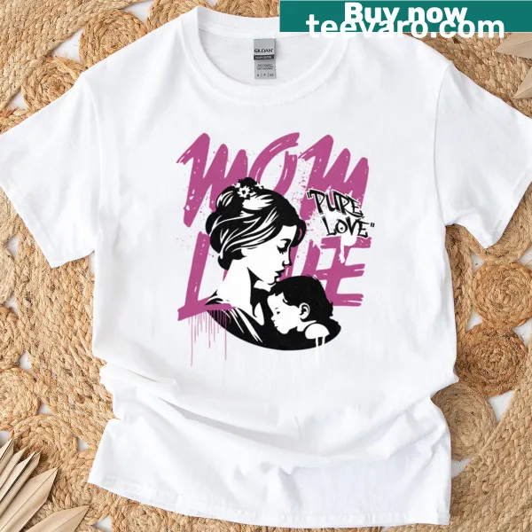 Heartfelt T-shirt celebrating moms with a sweet message