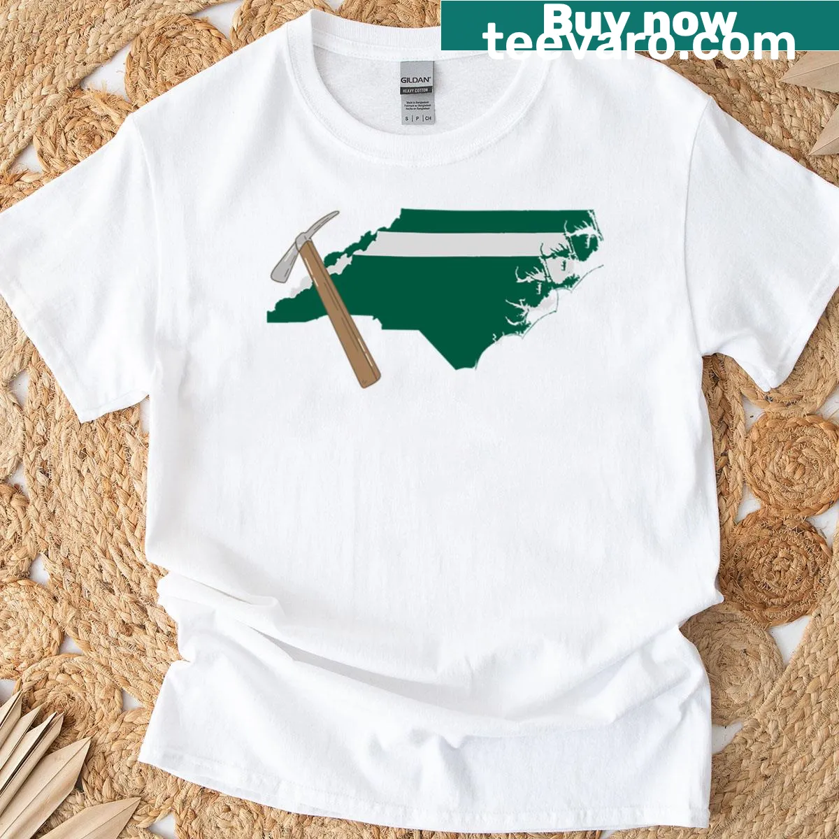 North Carolina Border 49ers T-shirt featuring state pride and team logo — on a men's t-shirt