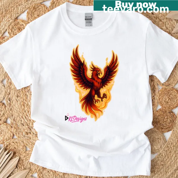 Phoenix illustration on a t-shirt