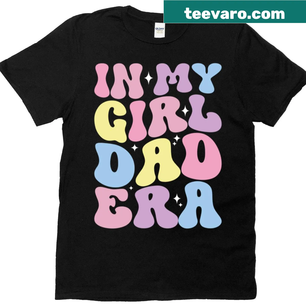 Proud Girl Dad T-shirt with heartwarming message — on a men's t-shirt