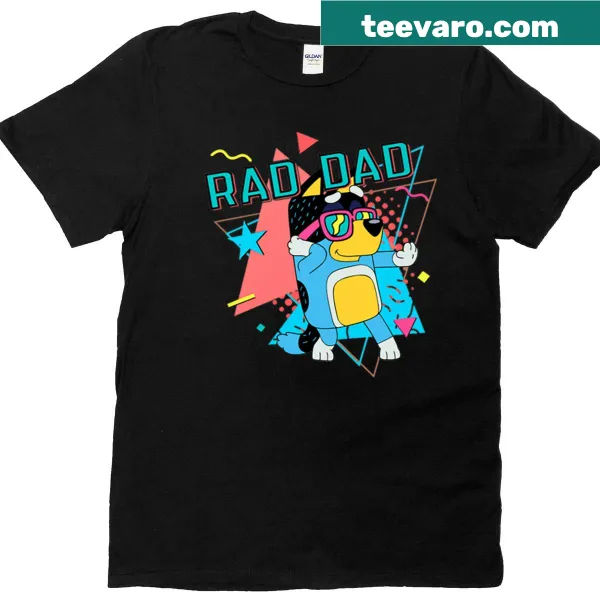 Funny Rad Dad t-shirt with bold typography