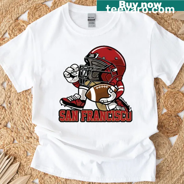 San Francisco football helmet mascot T-shirt