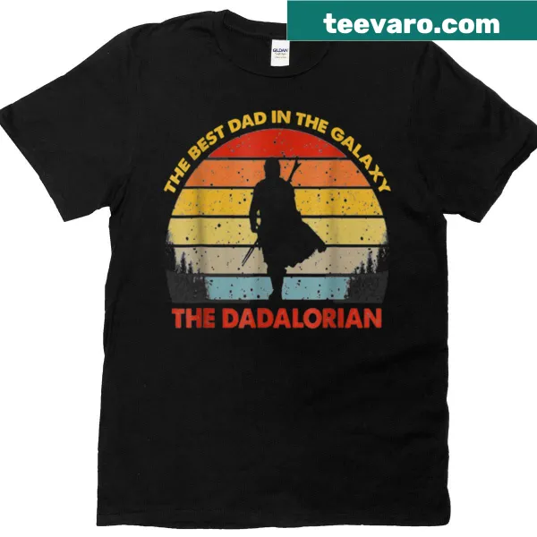 Retro design t-shirt stating 'Best Dad In The Galaxy'