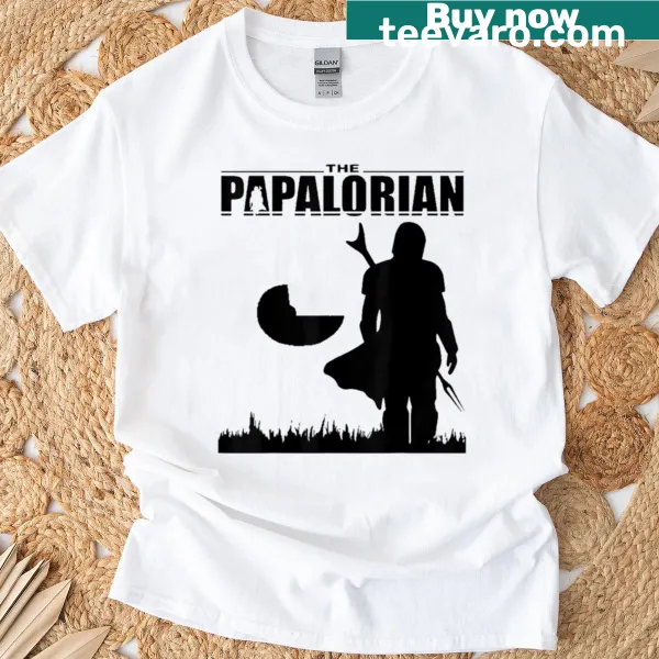 Funny 'Dadalorian' text on an oversized t-shirt for dads