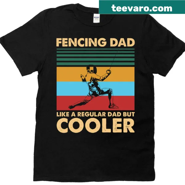 T-shirt with a funny graphic for vintage fencing dads