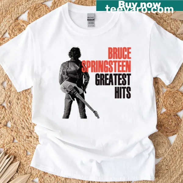 Typographic Bruce Springsteen t-shirt celebrating the artist