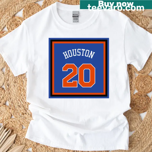 Allan Houston name graphic on a Knicks t-shirt