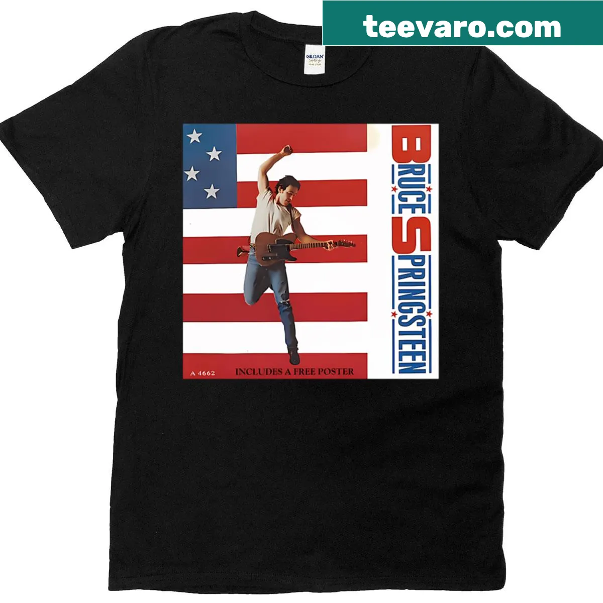 Vintage T-shirt celebrating Bruce Springsteen — on a men's t-shirt