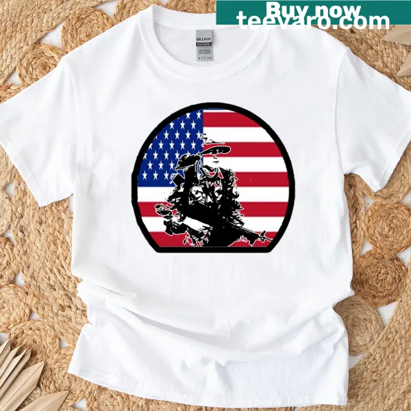 Armed Forces Day gift t-shirt with bold badge-emblem graphic
