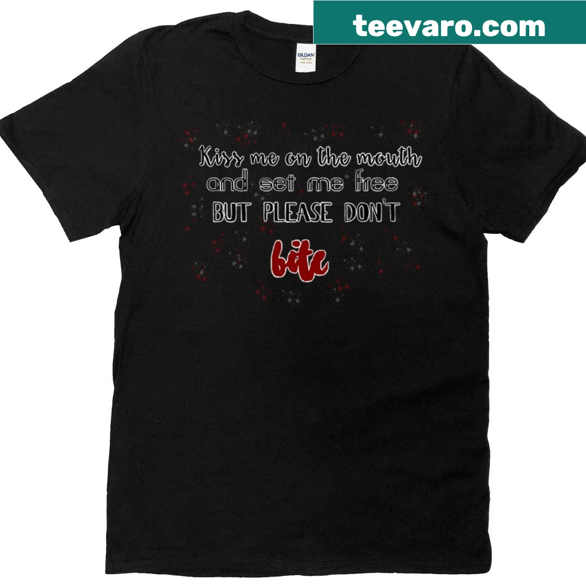 Oversized Troye Sivan Bite t-shirt with minimalist design — on a men's t-shirt