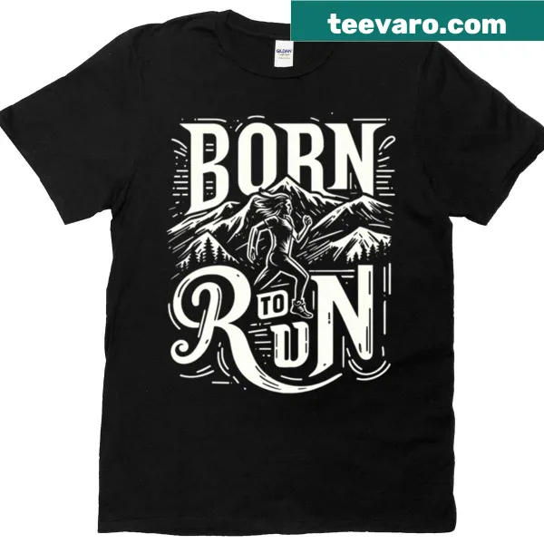 Born To Run t-shirt featuring bold text