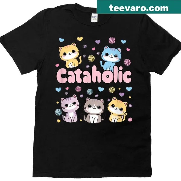 Adorable cartoon kitten T-shirt for cat lovers
