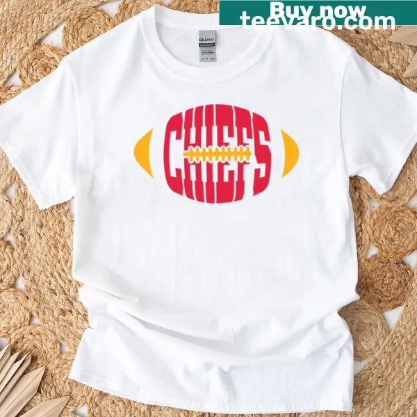 Classic Chiefs Football graphic on t-shirt for team supporters