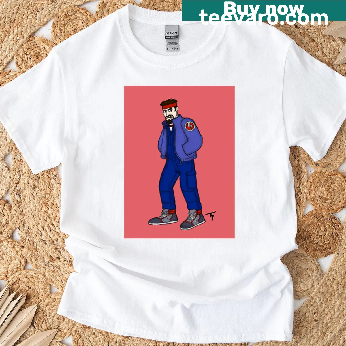 Bold typography oversized t-shirt with the phrase 'Dressed For Fix' — on a men's t-shirt